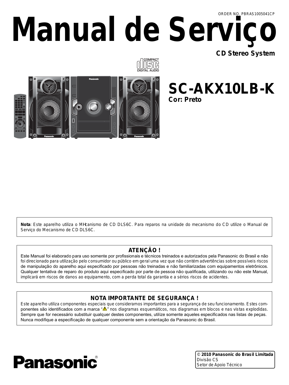 Panasonic AKX10LB-K, SC-AKX10LB-K Schematic