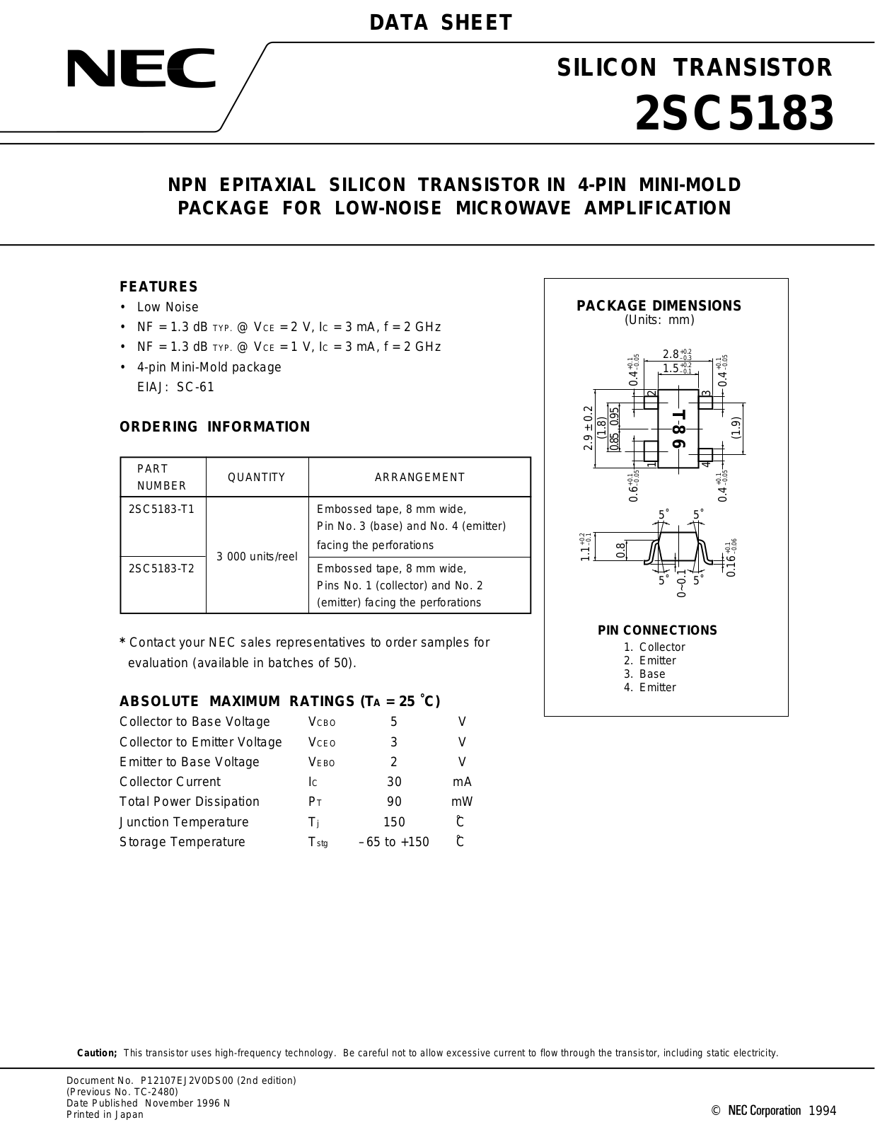 NEC 2sc5183 Datasets - ManualMachine.com