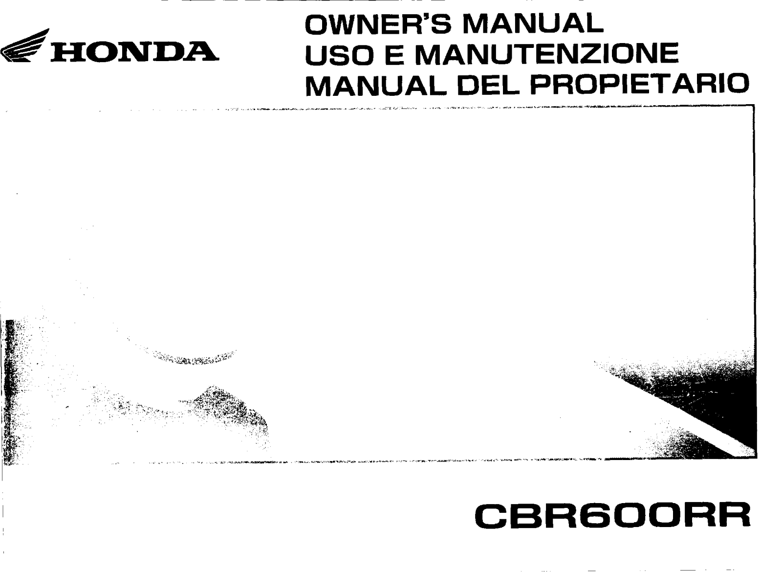 Honda CBR600RR6 Owner's Manual