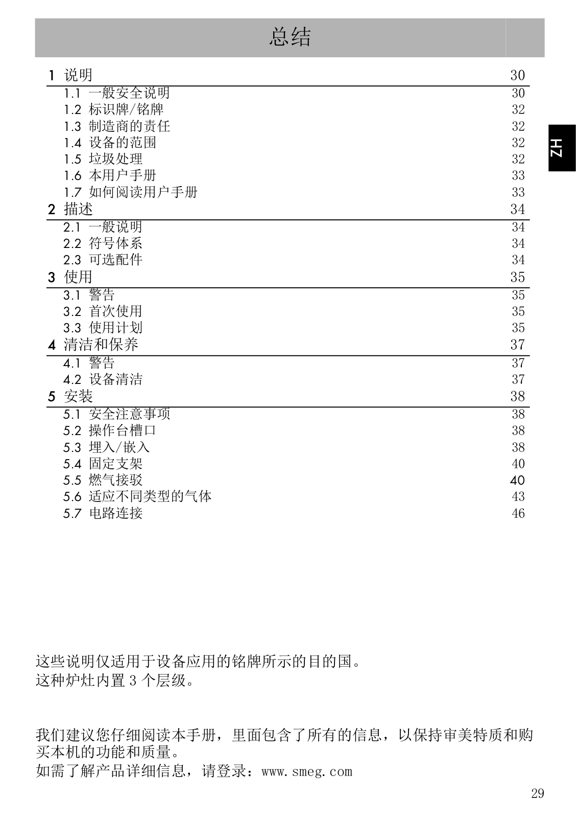 Smeg PC73GNO User manual