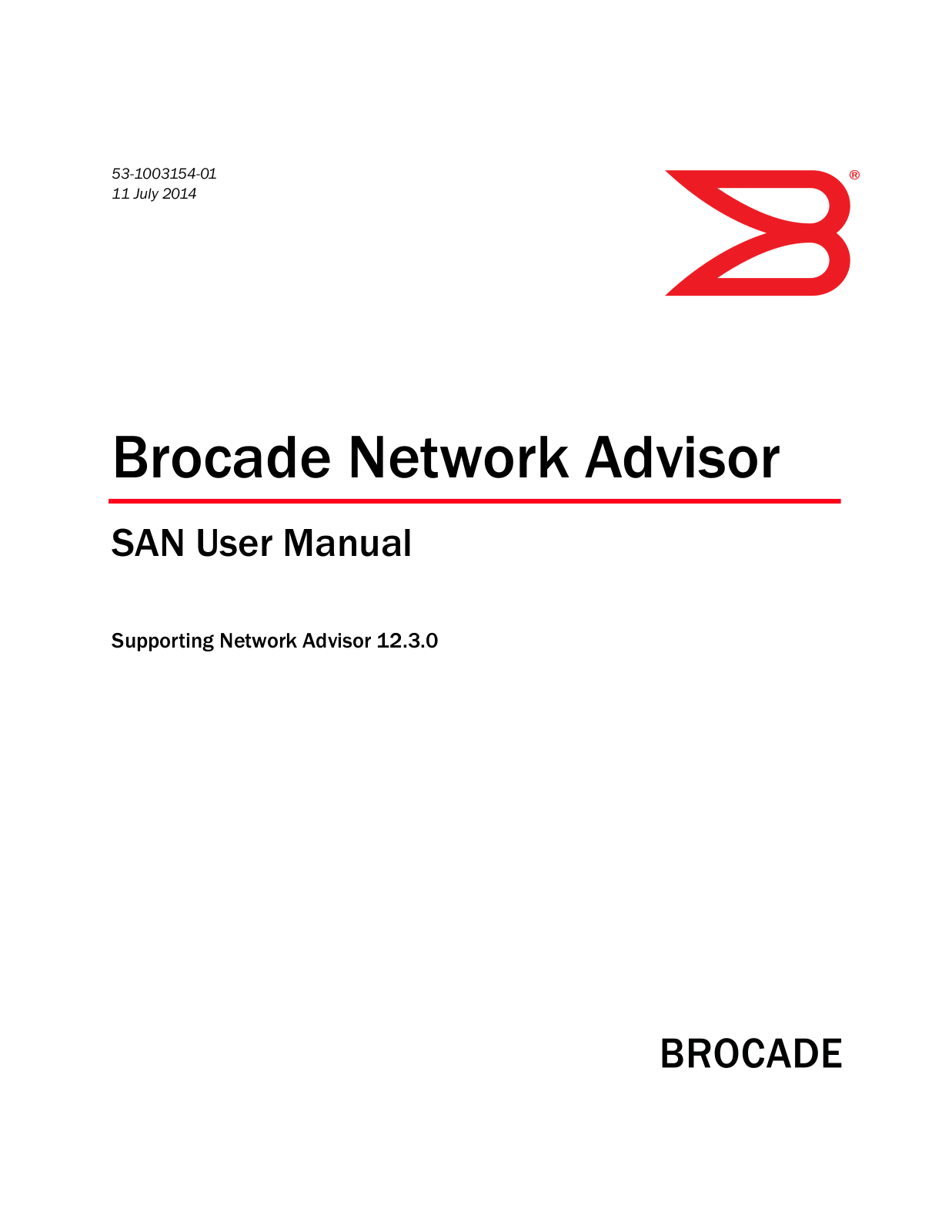 Brocade Network Advisor SAN User Manual v12.3.0