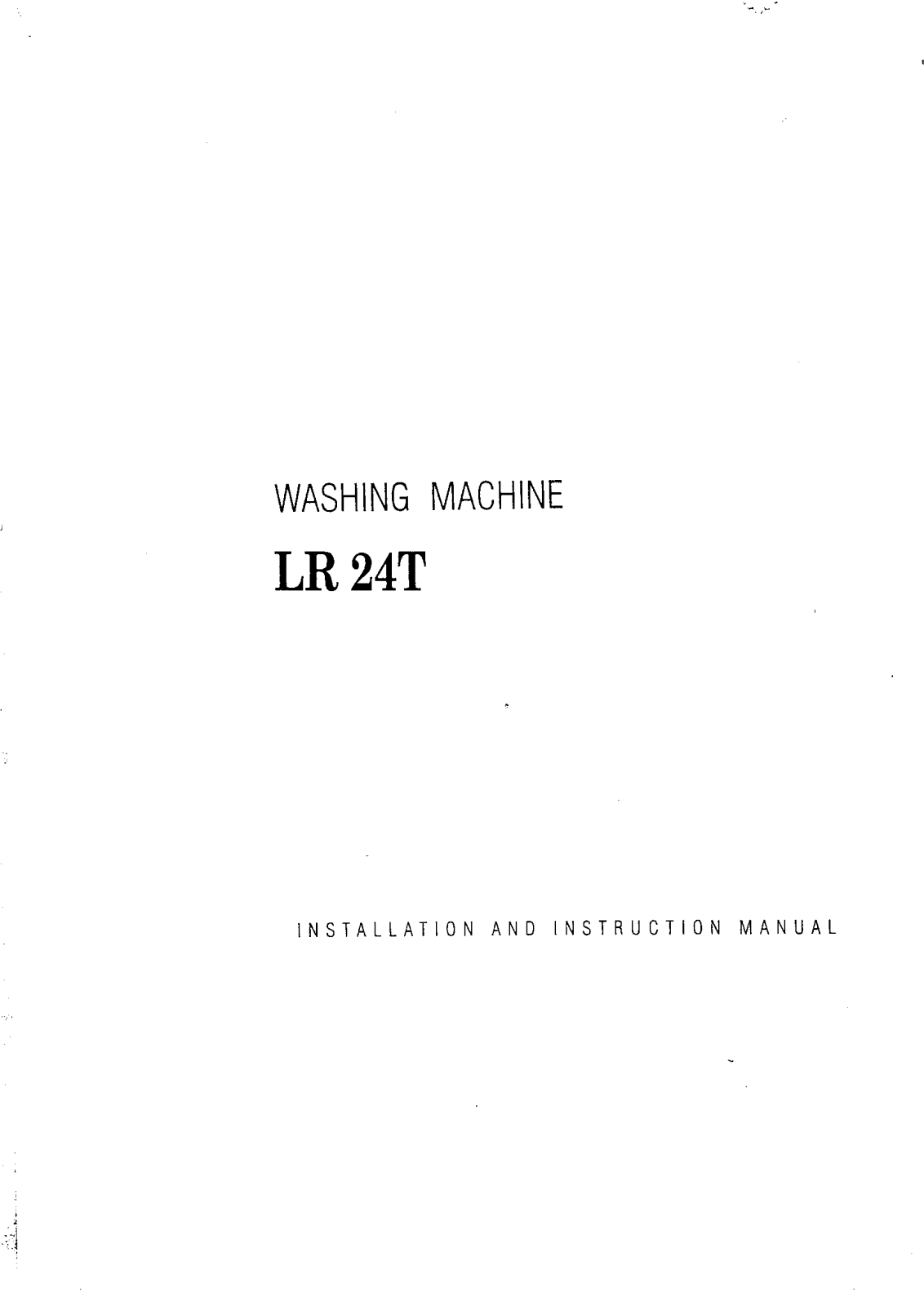 Rex LR24T User Manual