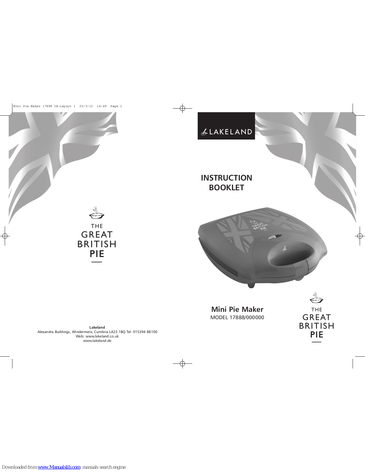 Lakeland 17888/000000 Instruction Booklet