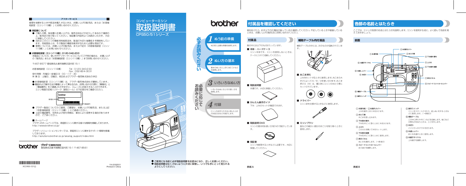 Brother CPS51, CPS50 User manual