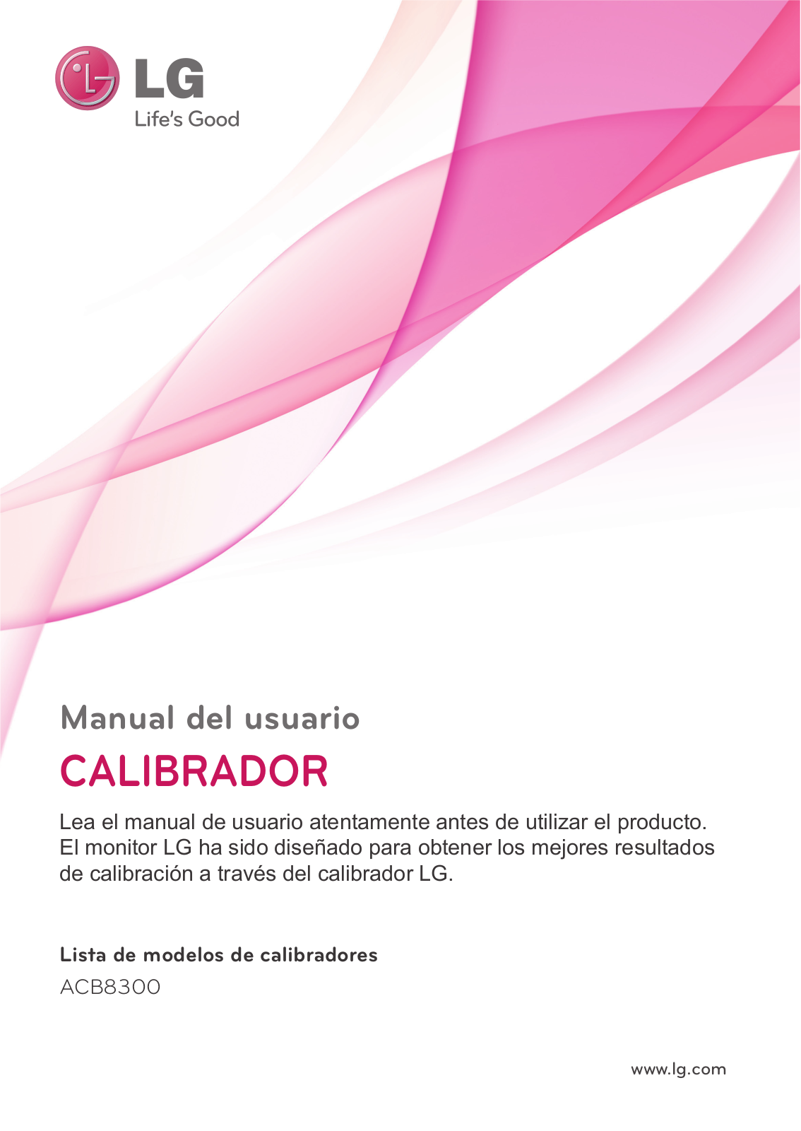 LG ACB8300 User Manual