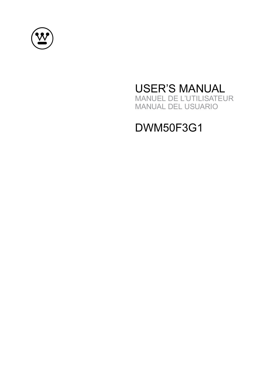 Westinghouse Digital DWM50F3G1 User Manual