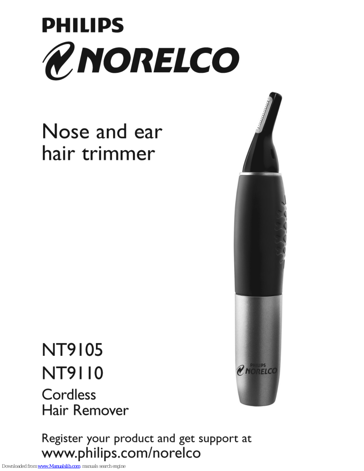 Philips NORELCO NT9110/60, NT9110/70, NT9105/40, NORELCO NT9105, NORELCO NT9110 User Manual