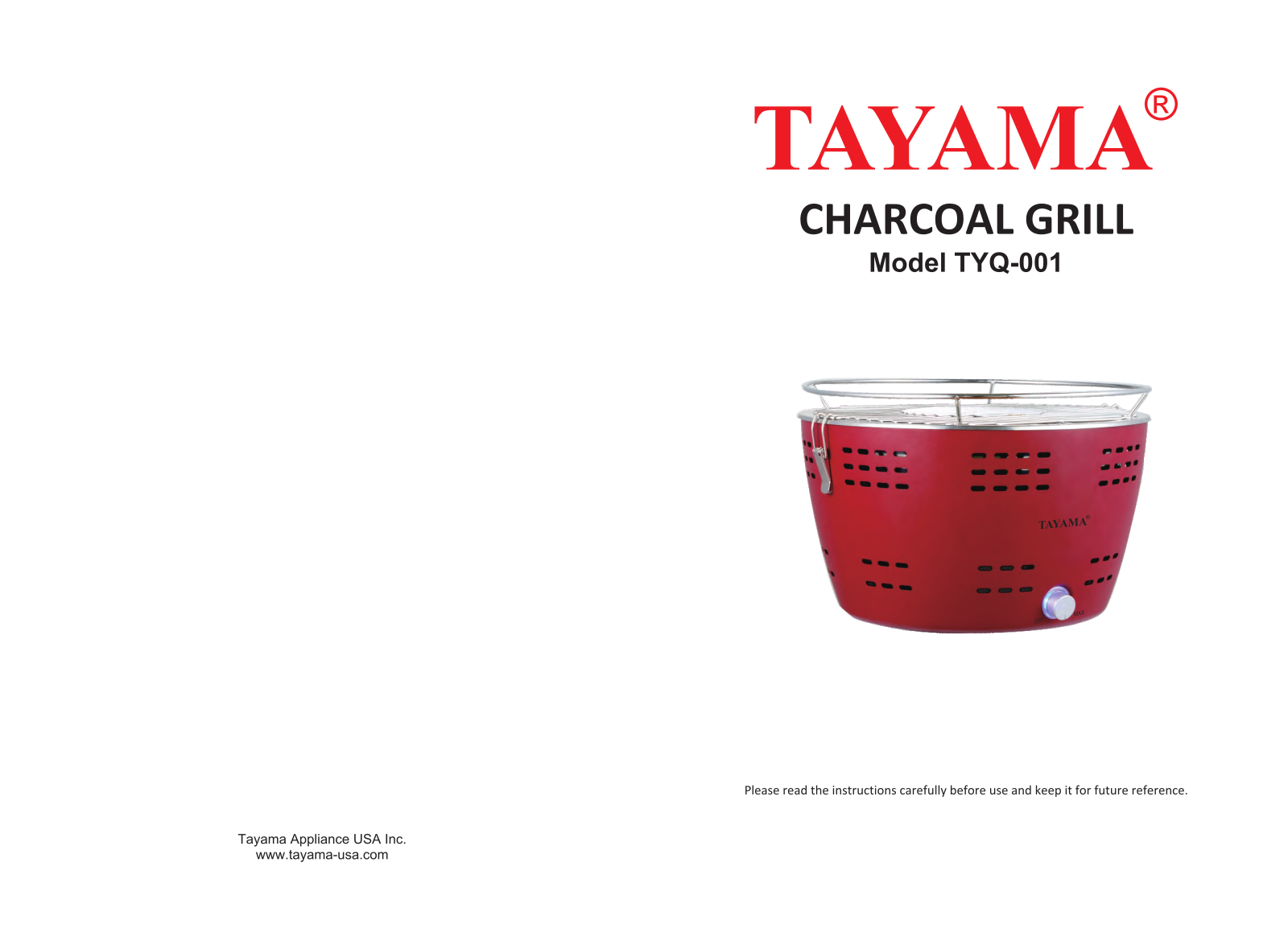 Tayama TYQ-001, TYG-001 User Manual