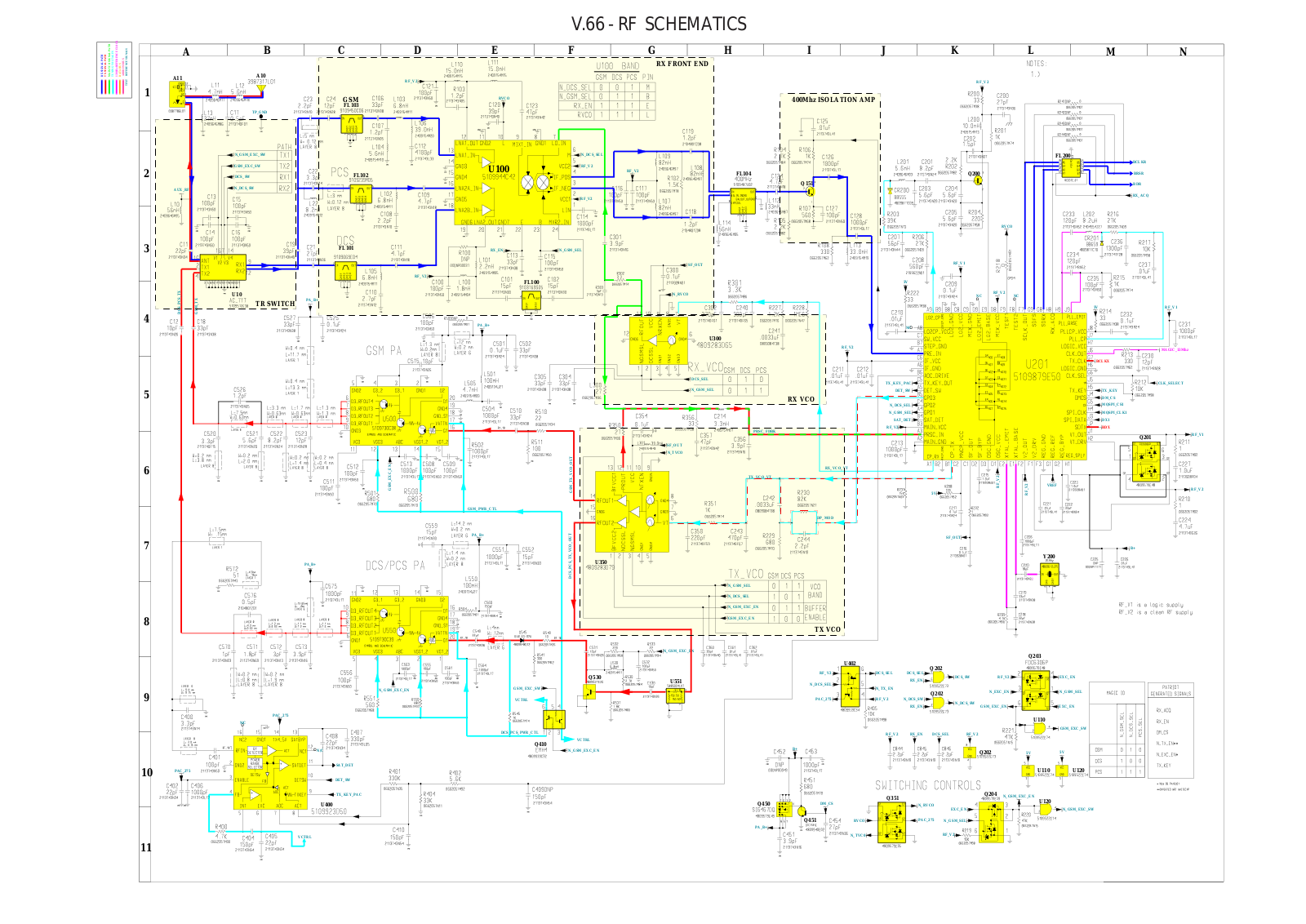 Motorola V66 Schematics