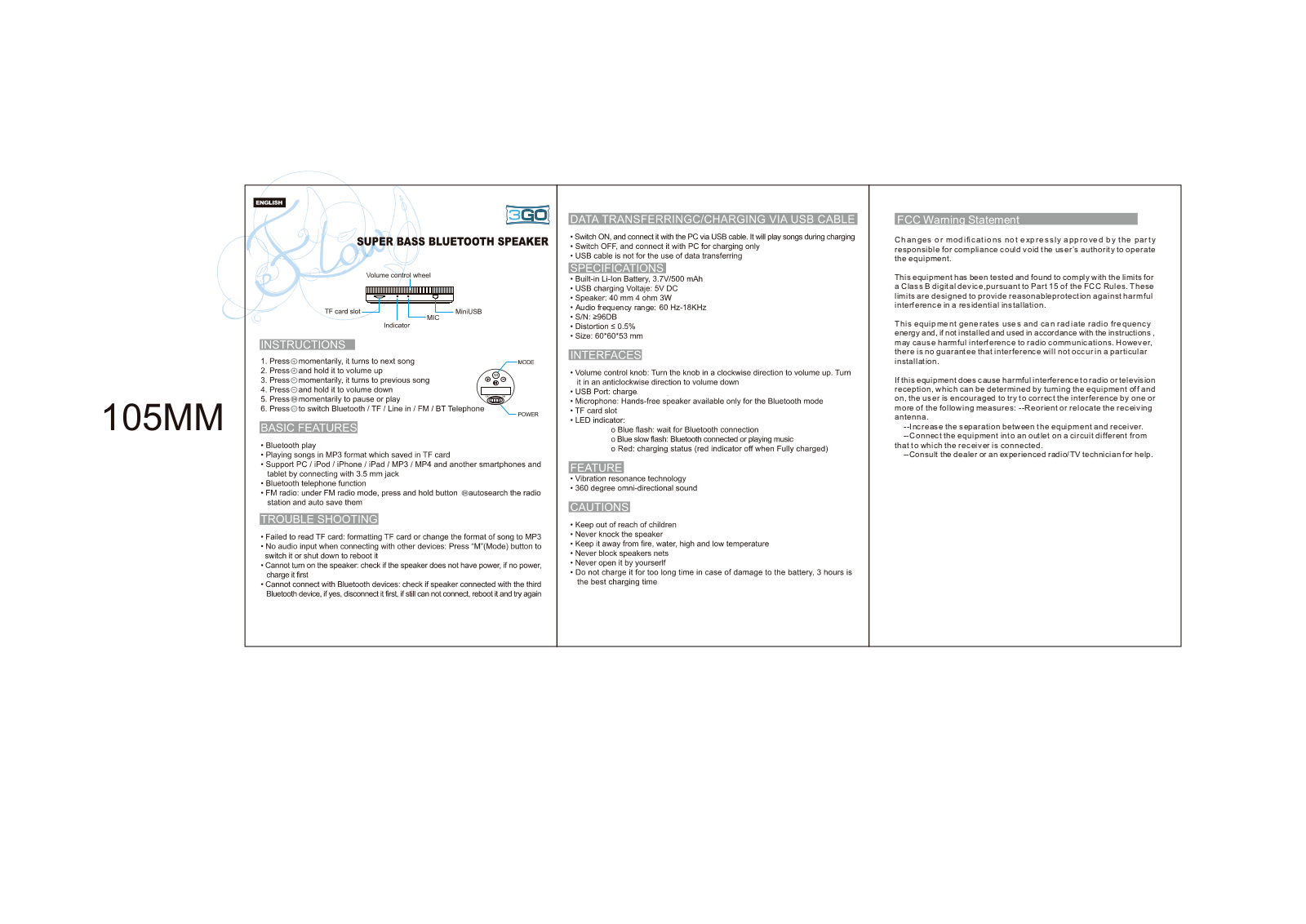 FORM ELECTRONICS FMBLTXXX User Manual