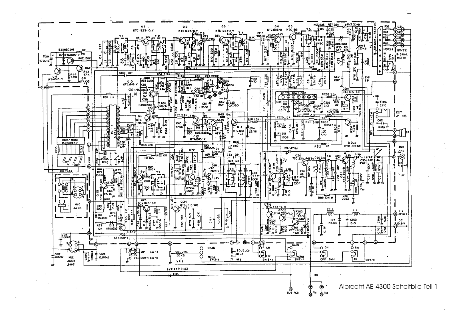 Albrecht ae4300 Schematic