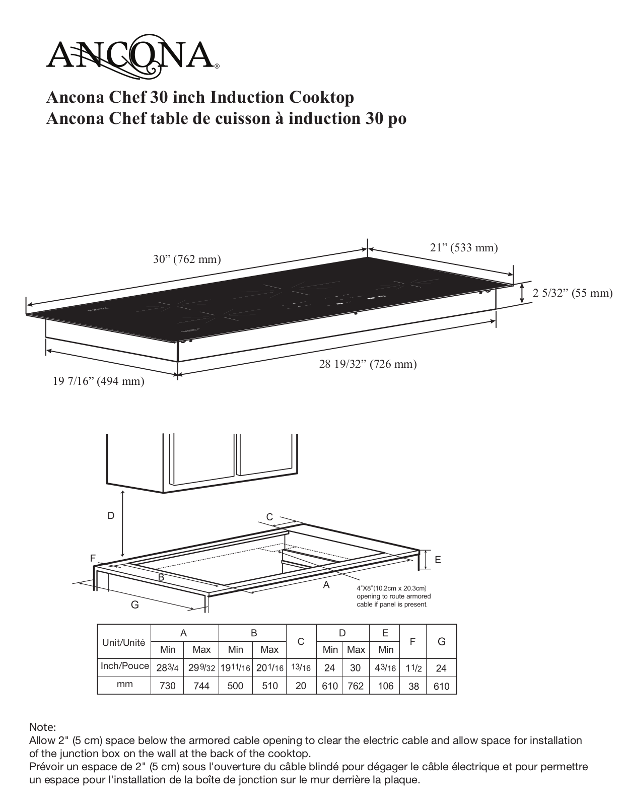 Ancona ACDA1118 Installation & Assembly - ManualMachine.com