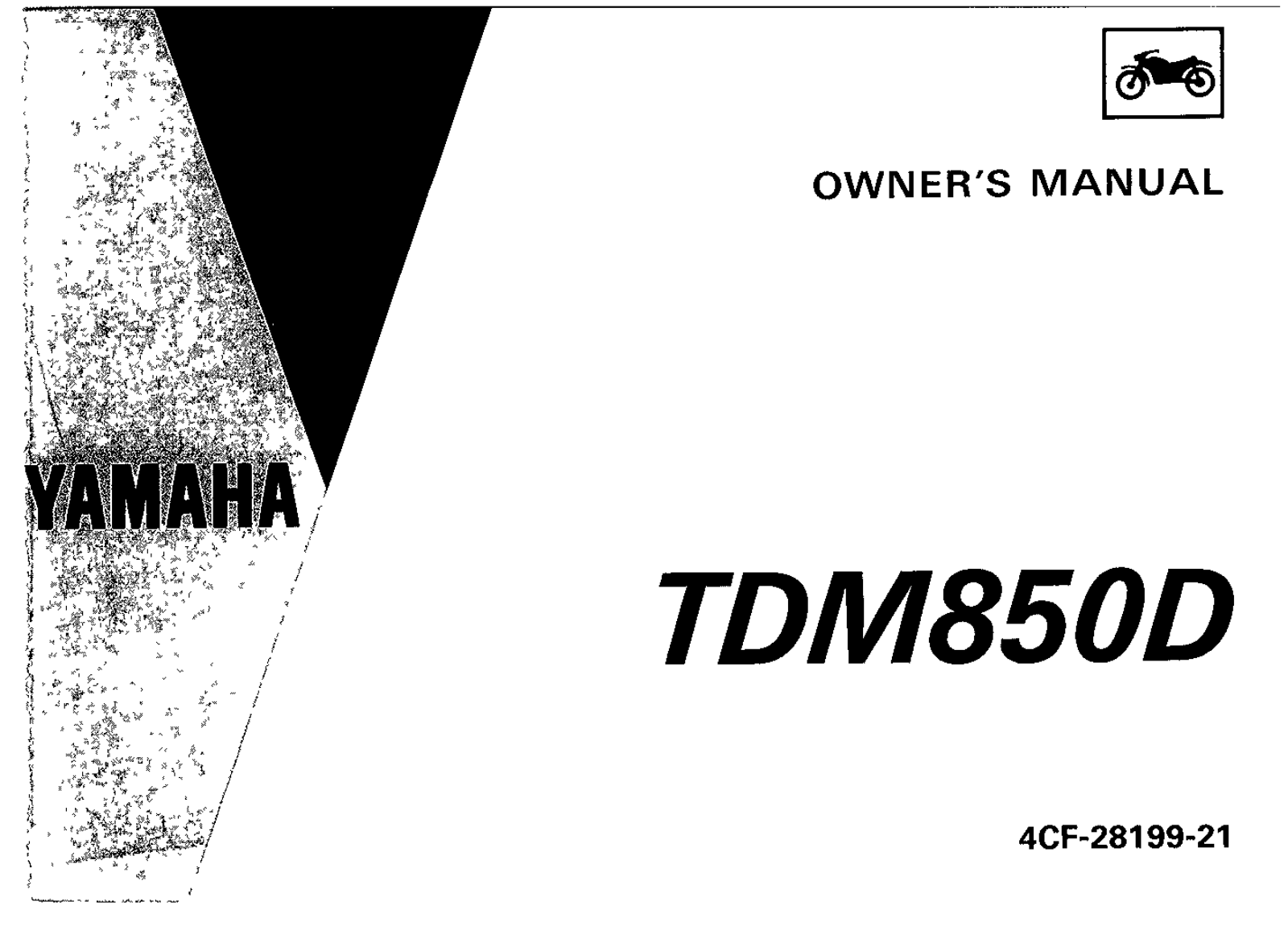 Yamaha TDM850 D 1993 Owner's manual