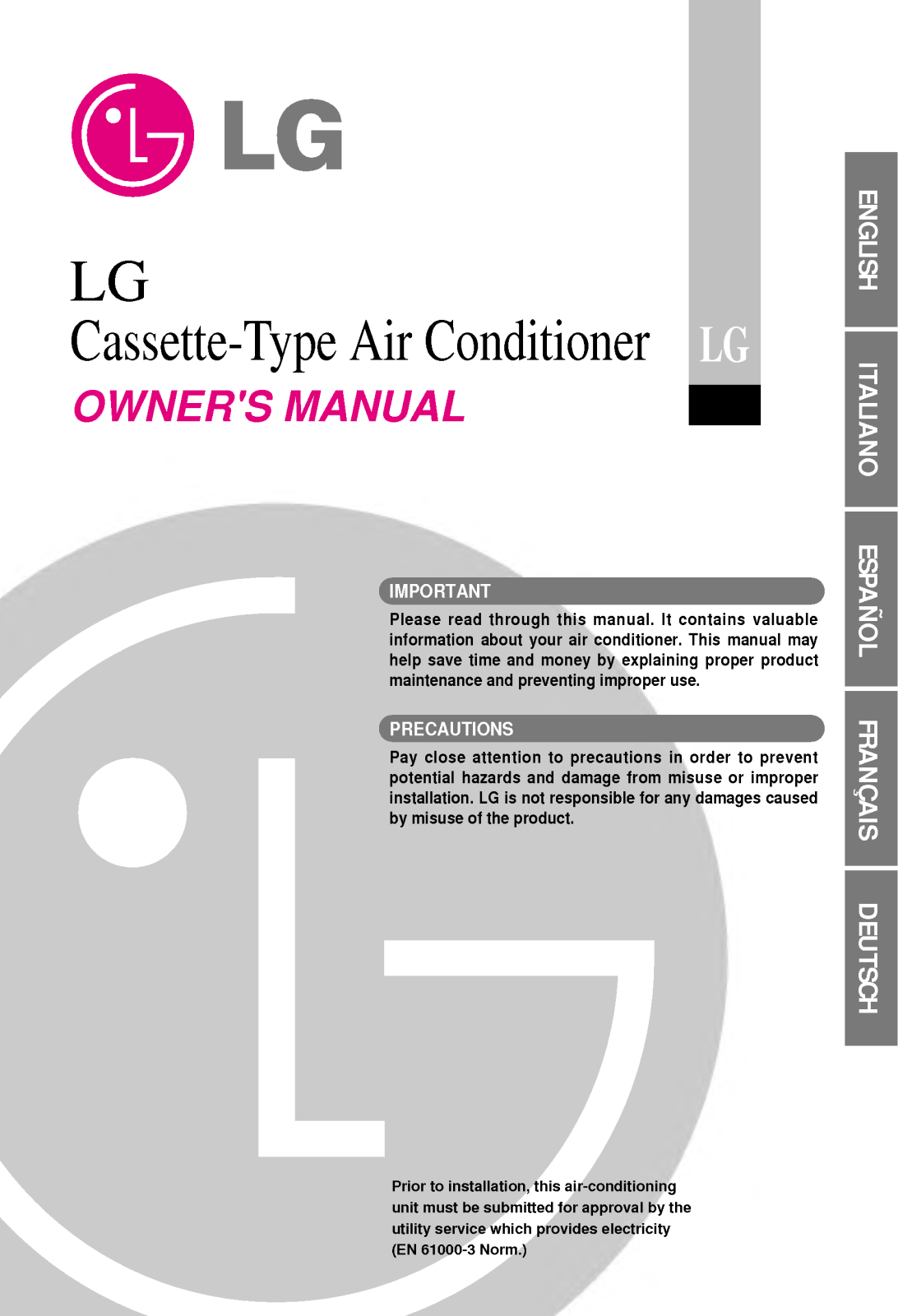 LG LT-D2860RJ, LT-D2860FJ, LT-D4882HL, LT-E1260RA, LT-D4881RJ Manual