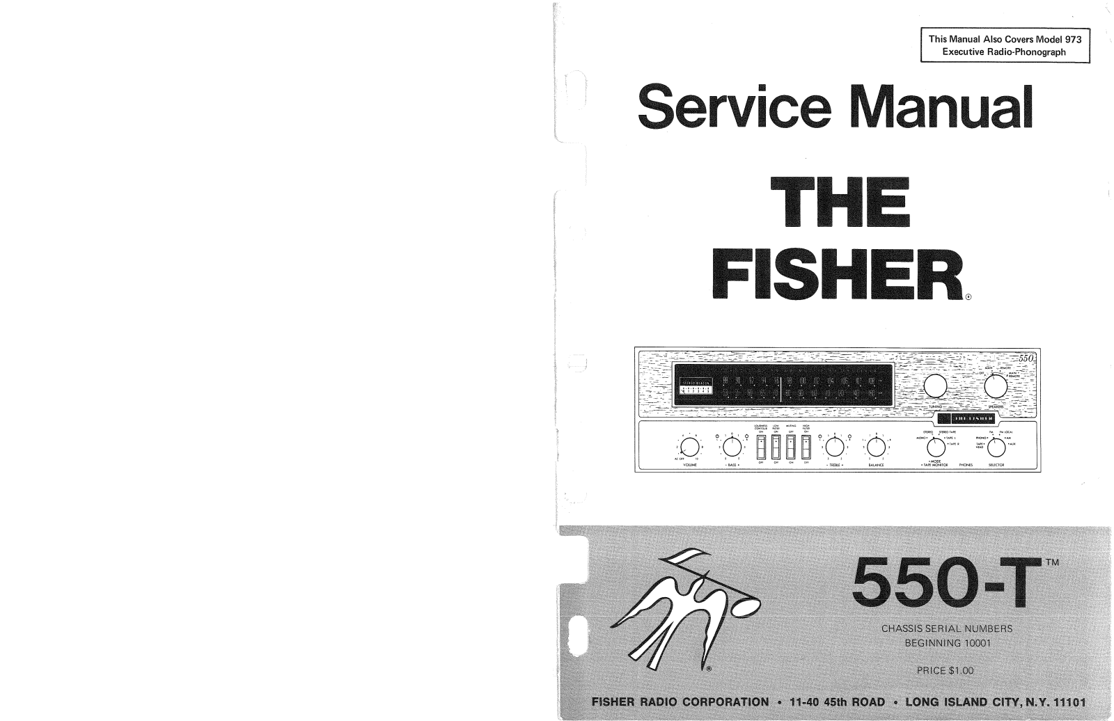 Fisher 550-T Service manual