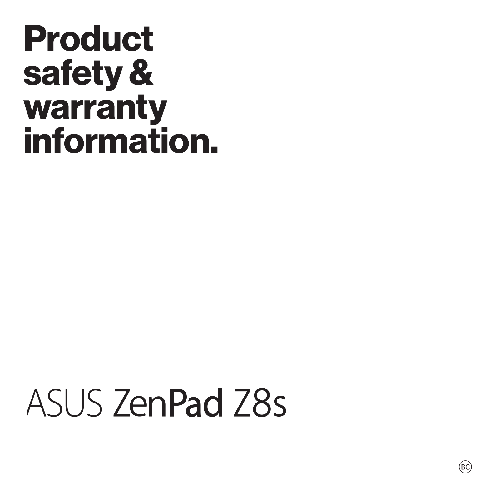 ASUSTeK Computer ASUS-P00J Users Manual