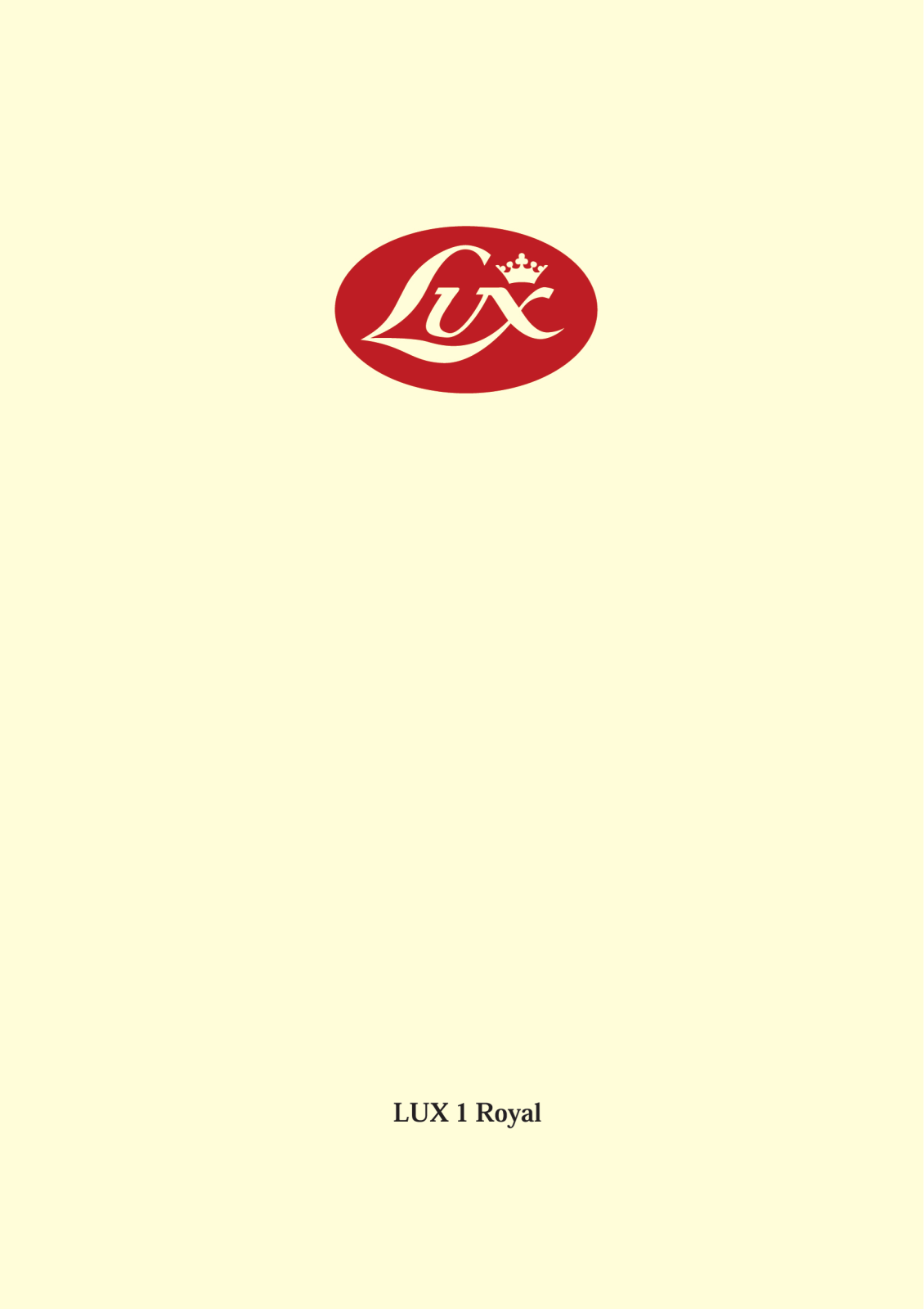 Lux 1 Royal User Manual