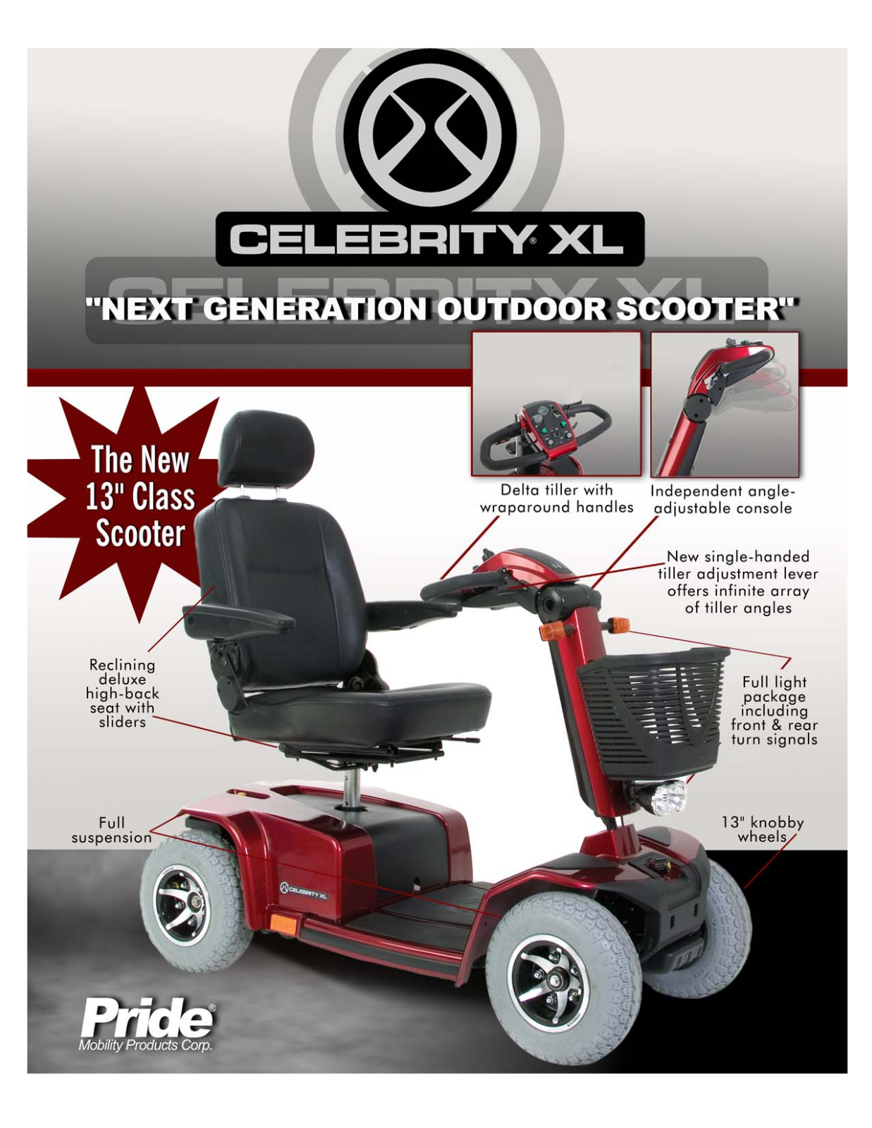 Pride Mobility Celebrity XL SC4450DX User Manual