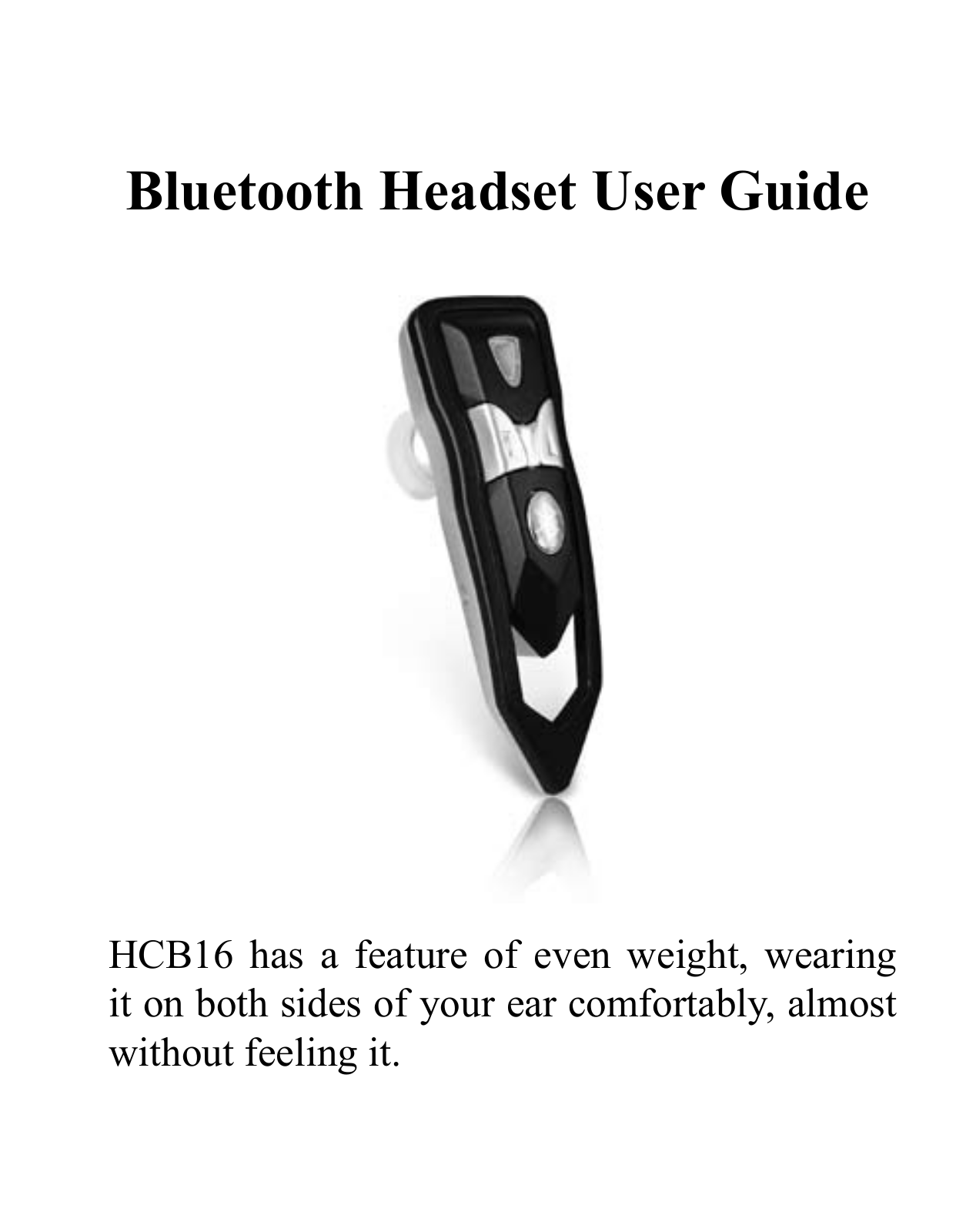 Huey Chiao HCB16 User Manual