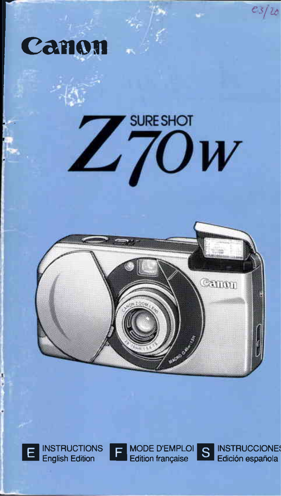 Canon Z70W User Manual