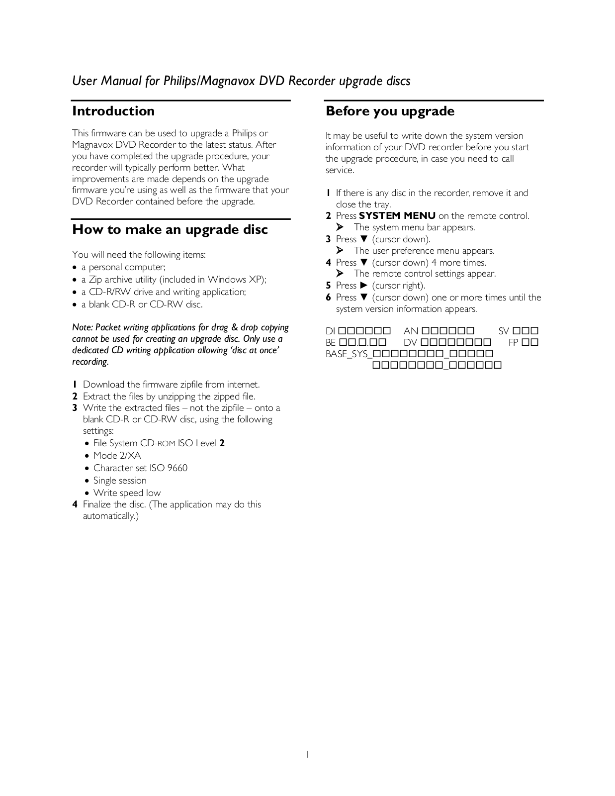 Philips DVDR150099, DVDR100099 User Manual