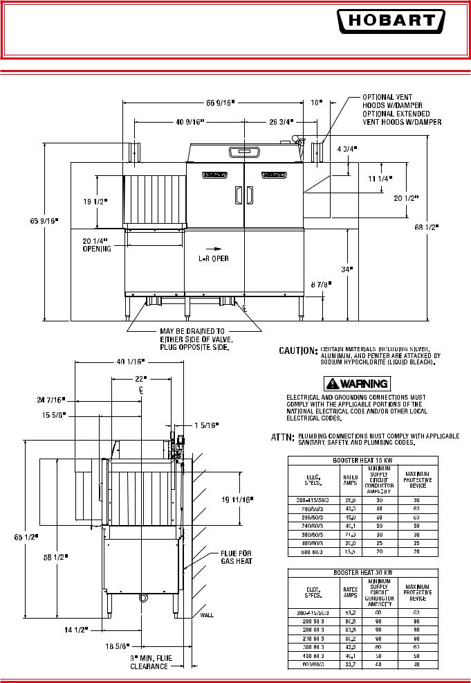 Hobart CLCS66e User Manual