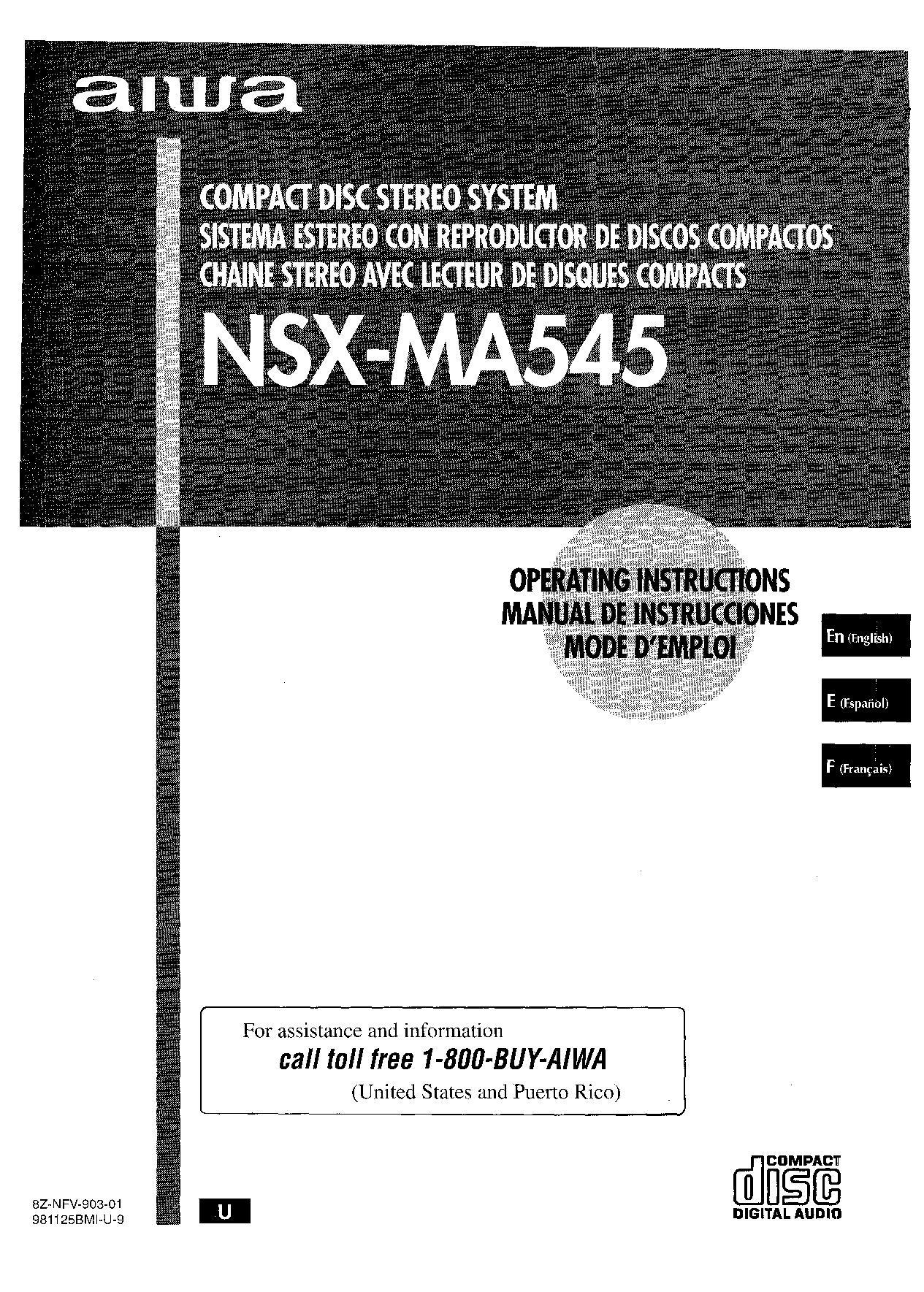 Aiwa SX-R275, SX-C605, SX-WNA555 User Manual