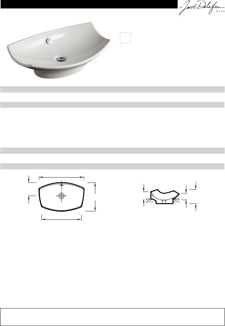 Jacob Delafon LEAF E1186-00 Datasheet