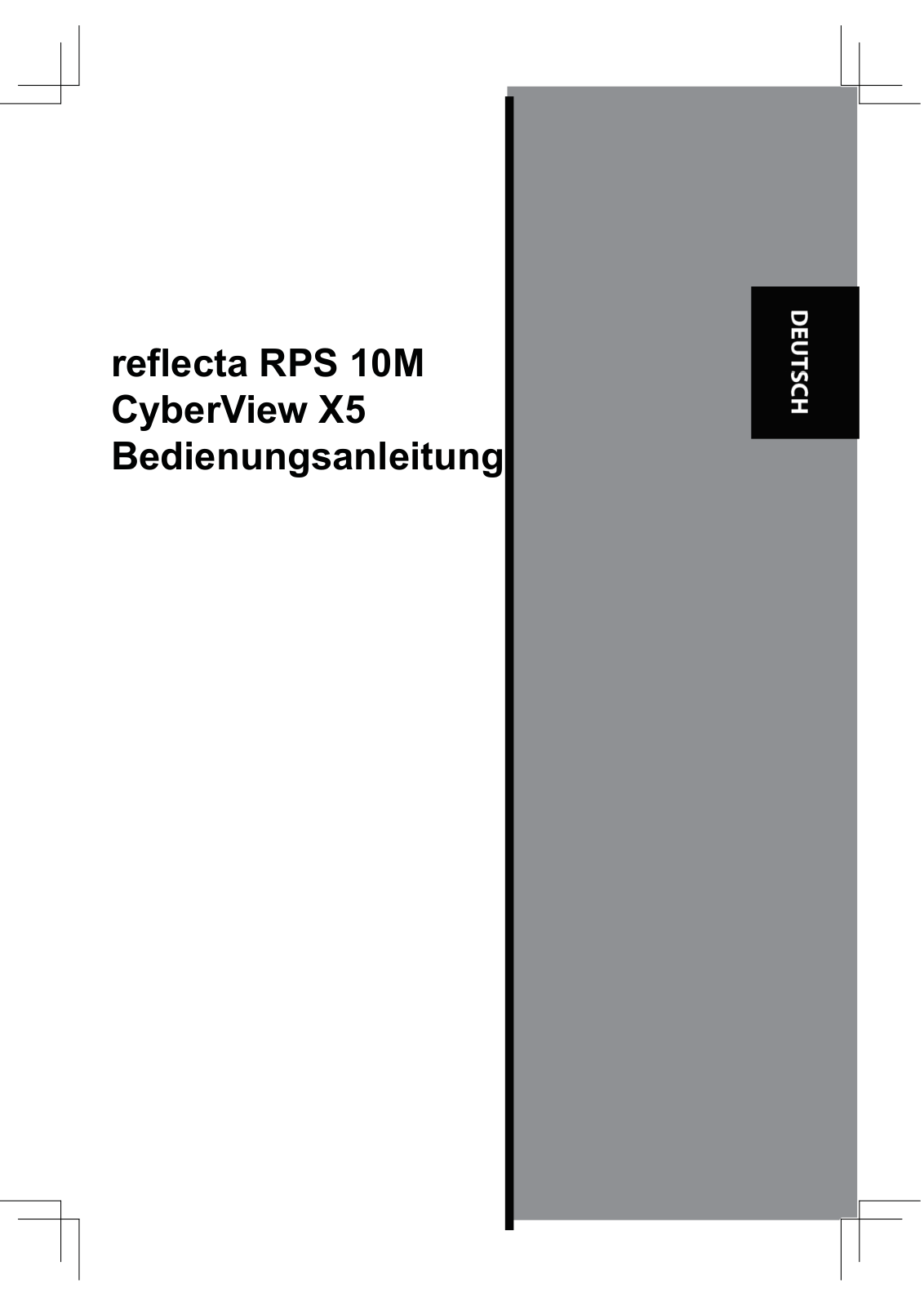 Reflecta CyberView X5 User manual