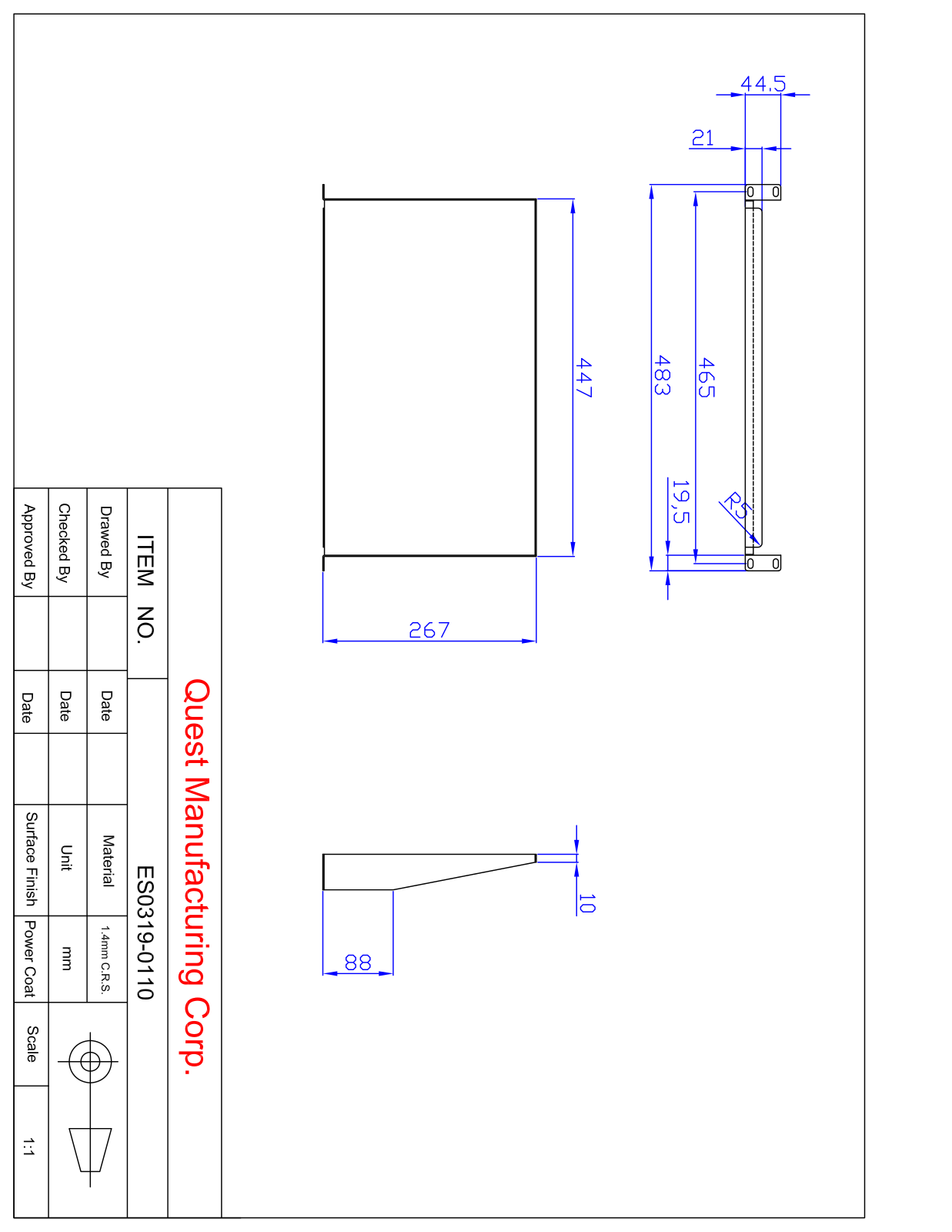 Quest Manufacturing QMG1065 Dimensions - ManualMachine.com