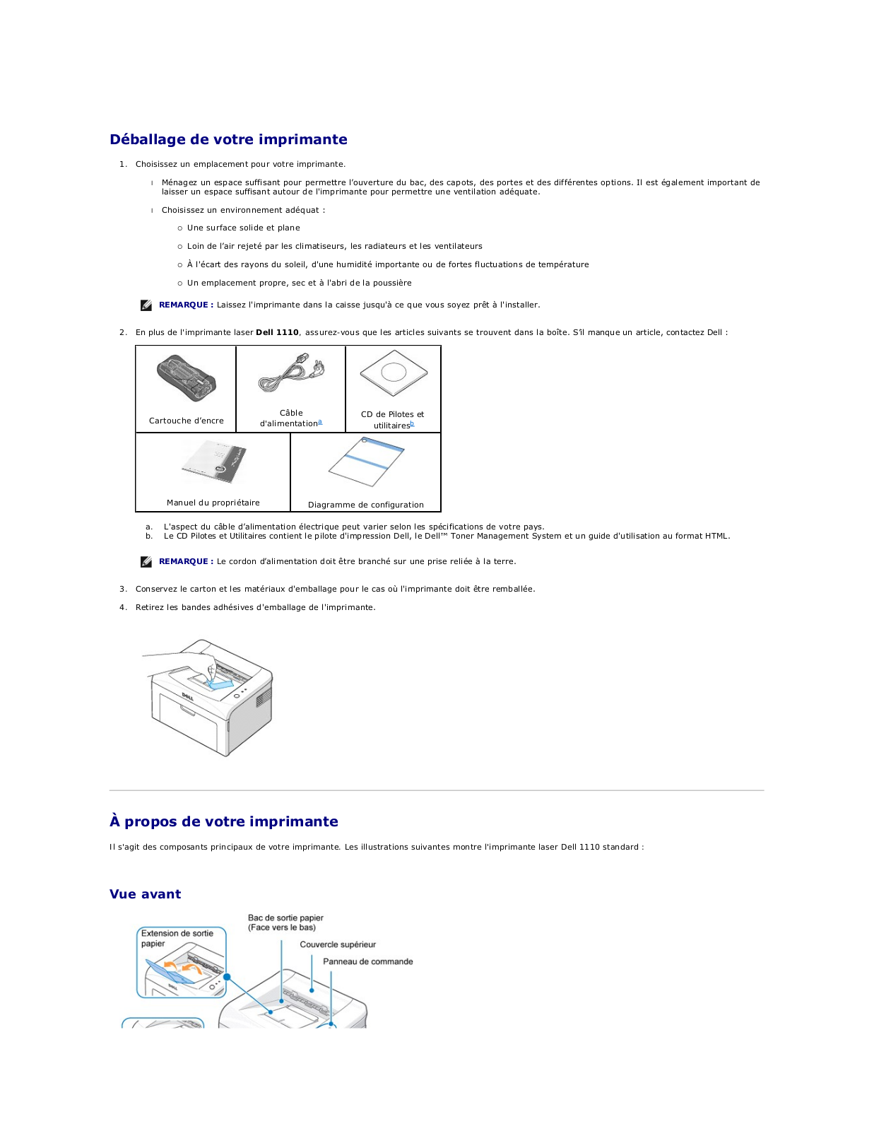 DELL 1110 User Manual