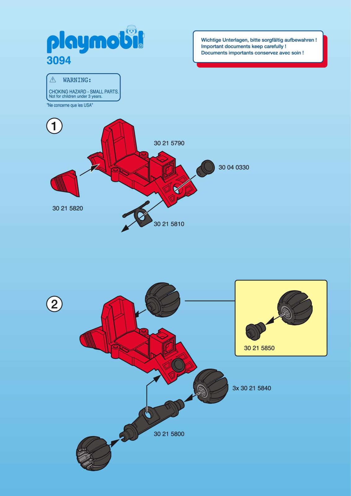 Playmobil 3094 Instructions