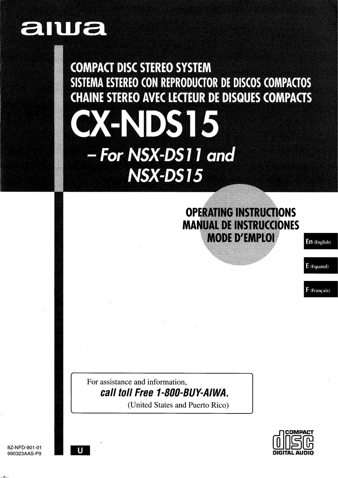 Sony CXNDS15 Operating Manual