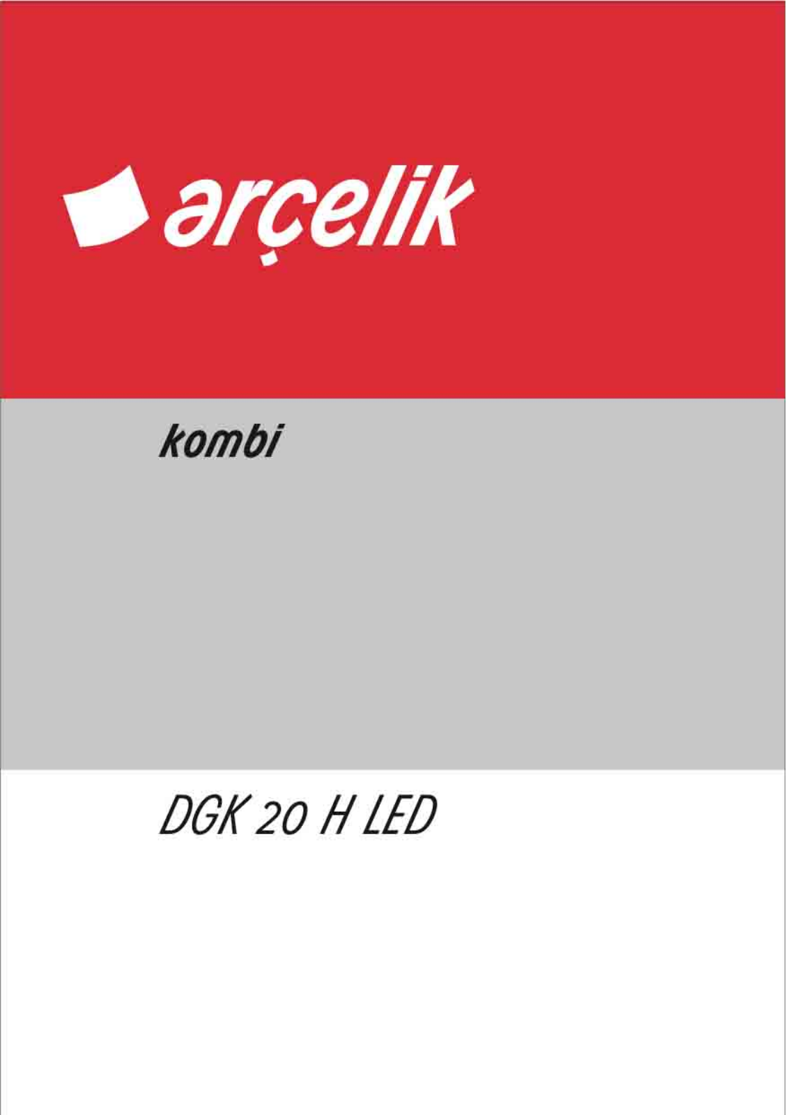 Arçelik DGC20HLED User manual