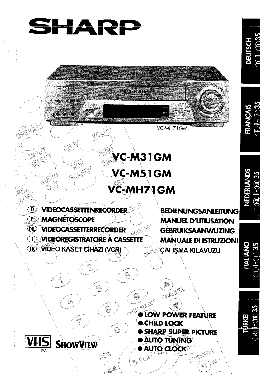 Sharp VC-MH71GM, VC-M31GM, VC-M51GM User Manual