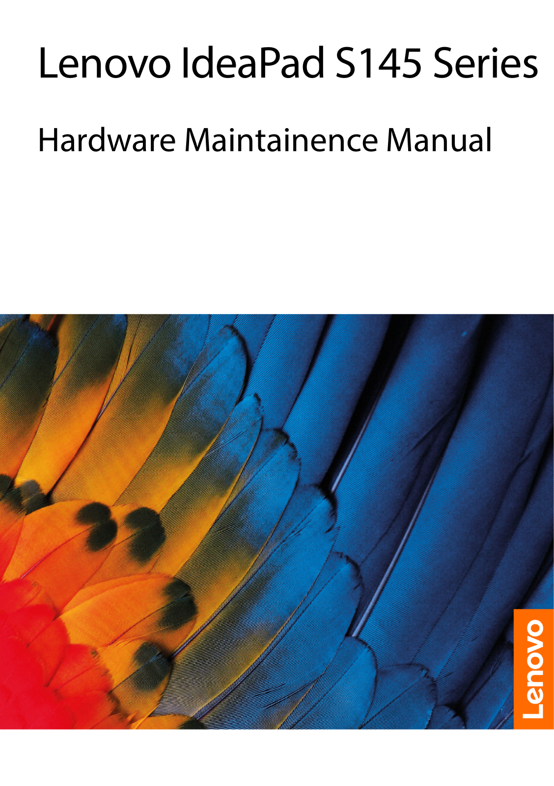 Lenovo IdeaPad S145 Series Hardware Maintenance Manual