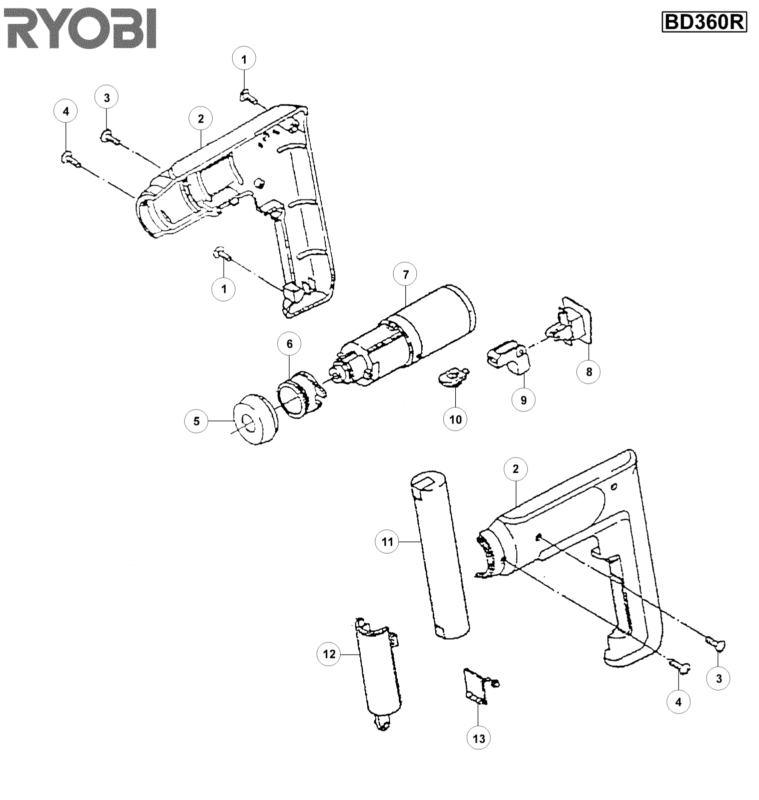 Ryobi BD360R User Manual