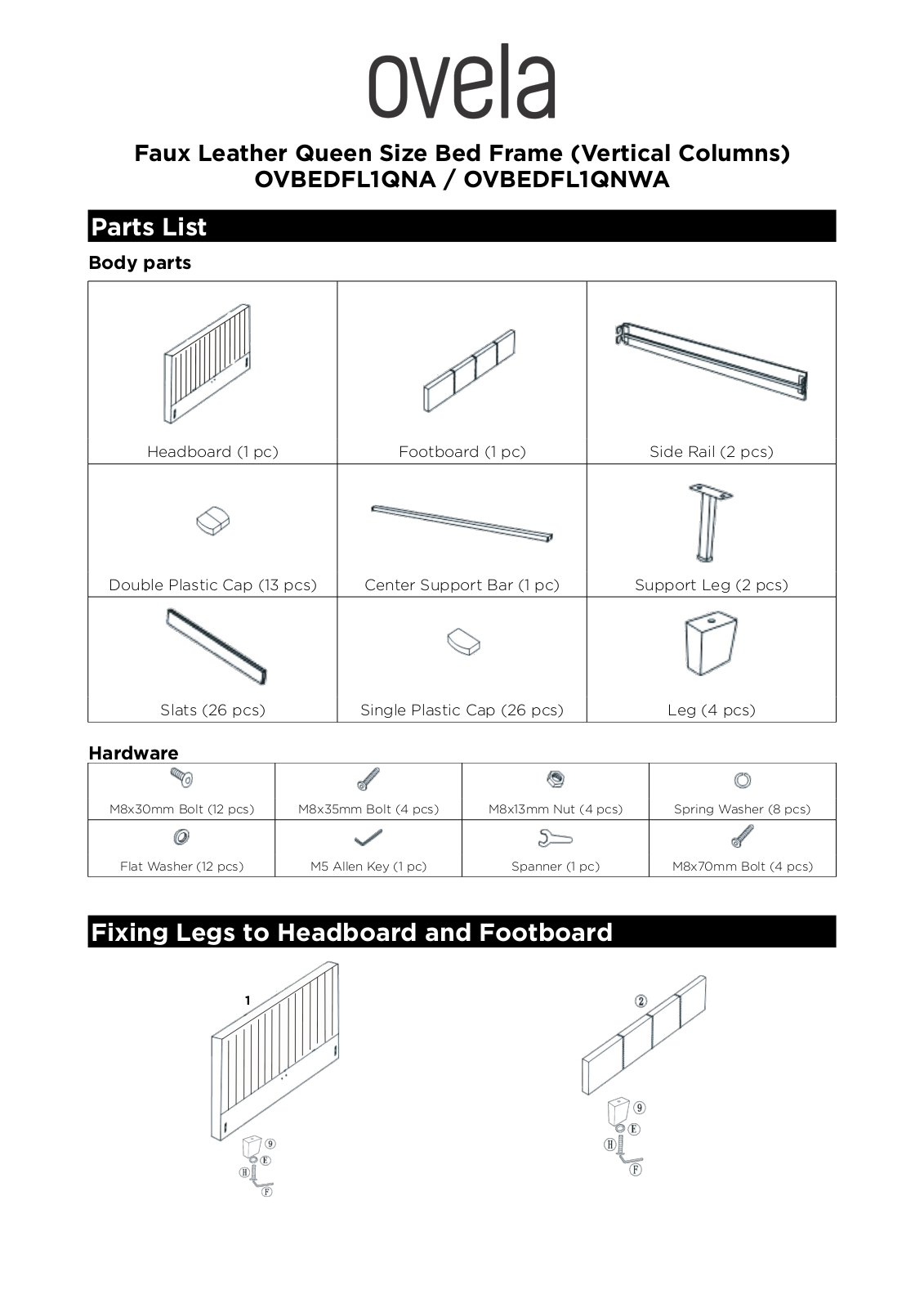 Ovela OVBEDFL1QNA User guide - ManualMachine.com