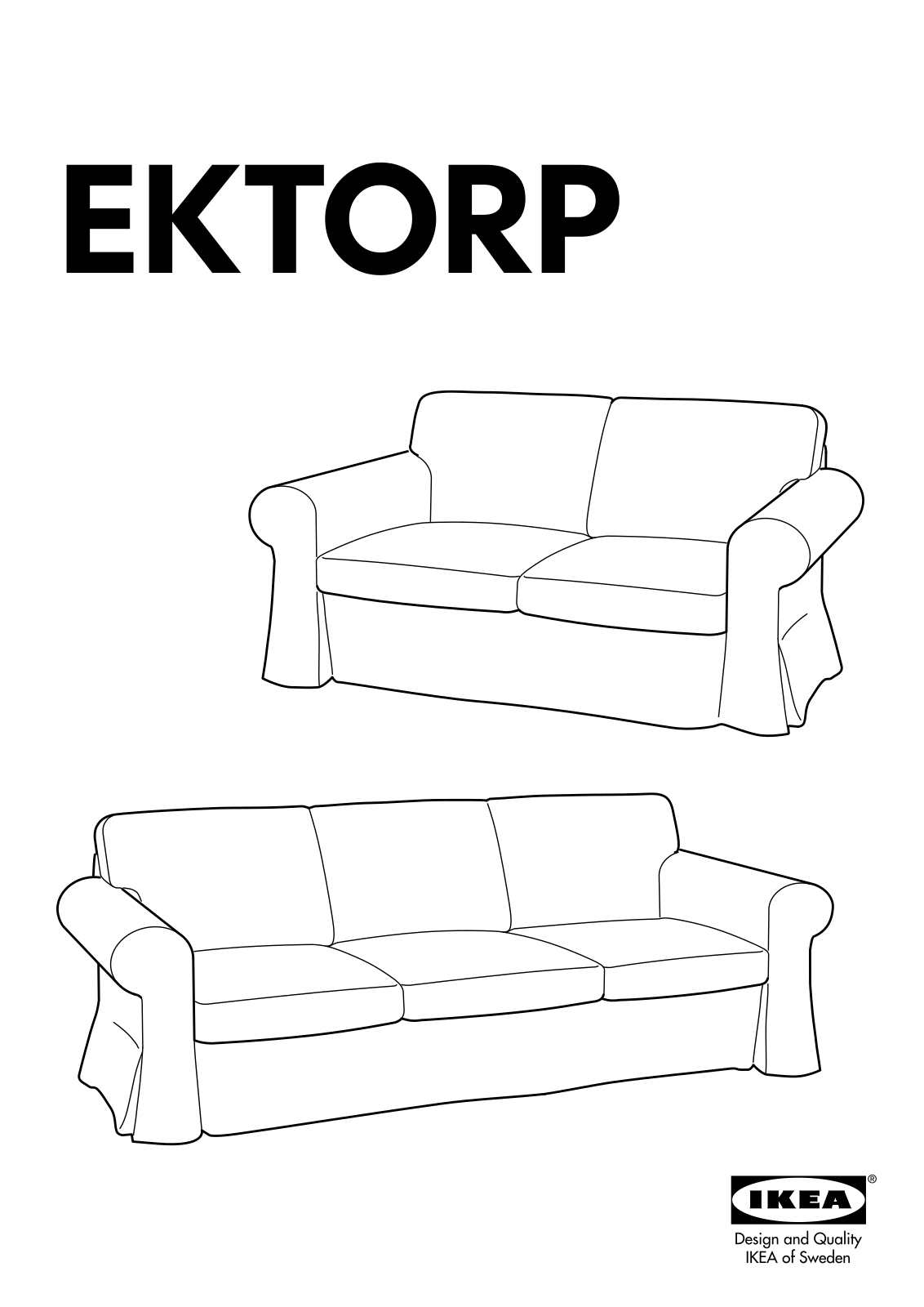 IKEA EKTORP SOFA FRAME (NEW), EKTORP LOVESEAT FRAME (NEW) User Manual