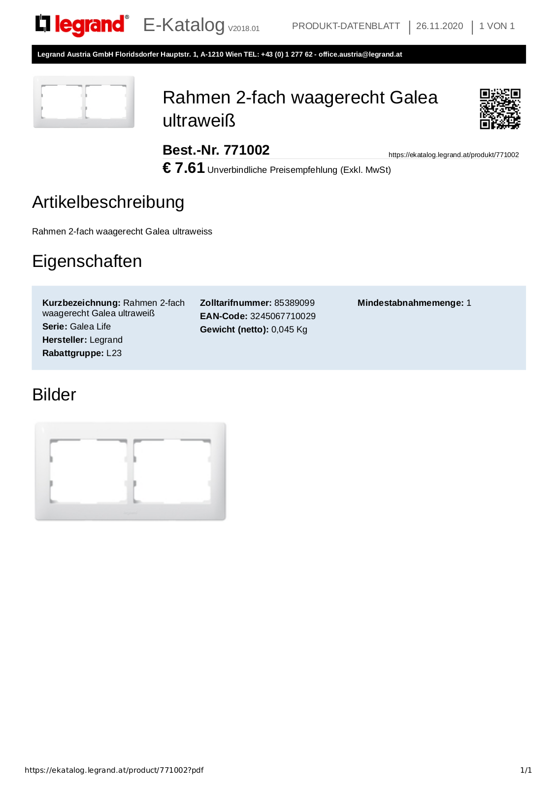 Legrand 771002 User Manual