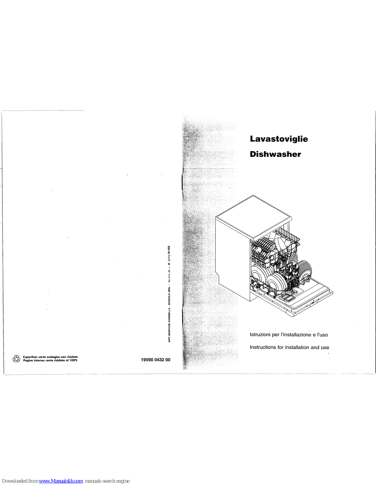 Smeg LS6000B, LS6001N, LS6002X Instructions For Installation And Use Manual