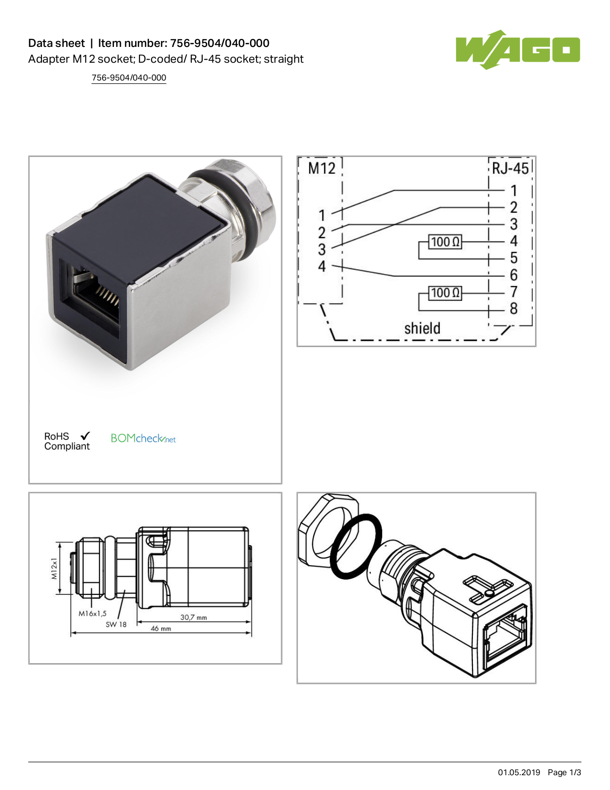 Wago 756-9504/040-000 Data Sheet