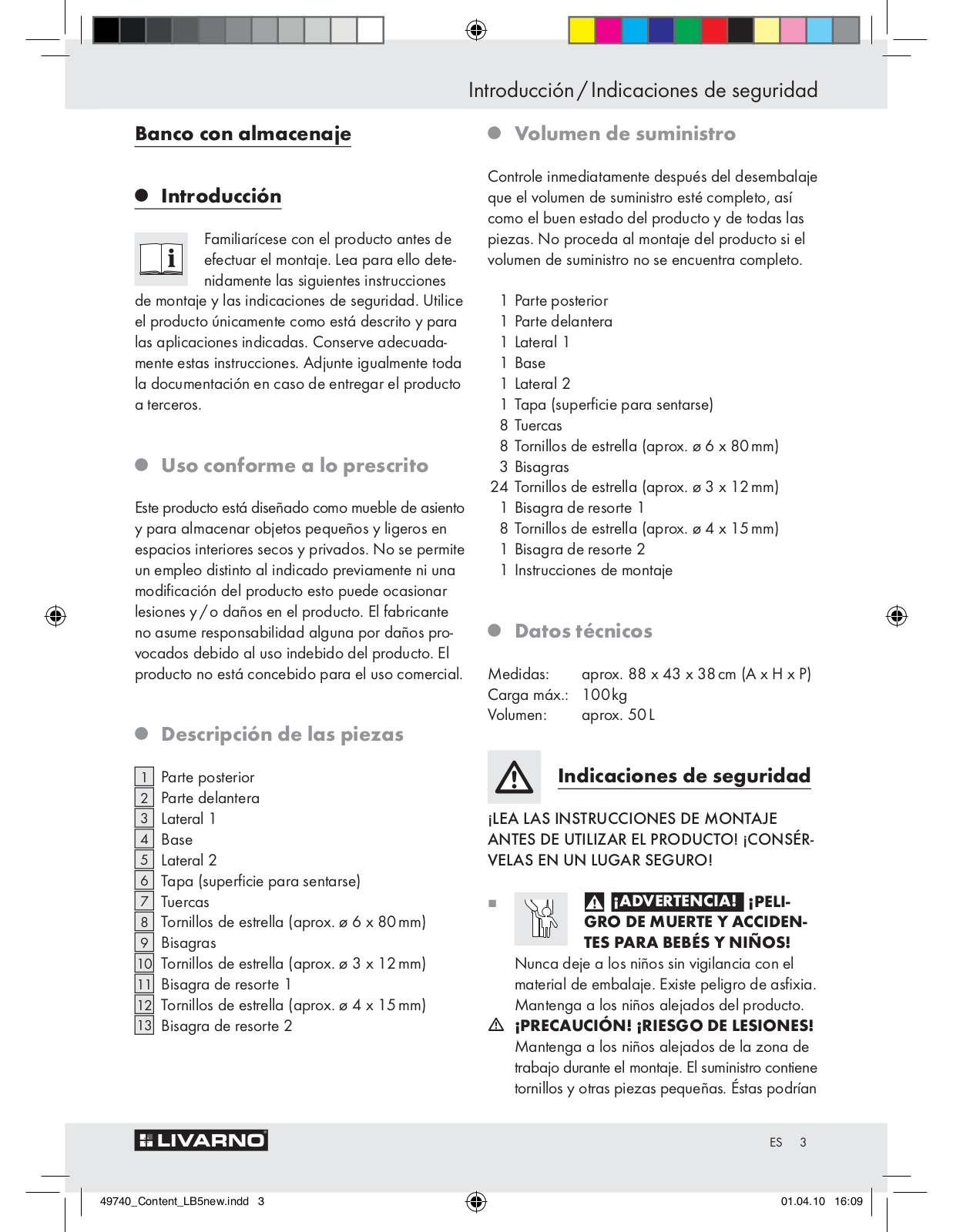 Livarno Z29970 User Manual