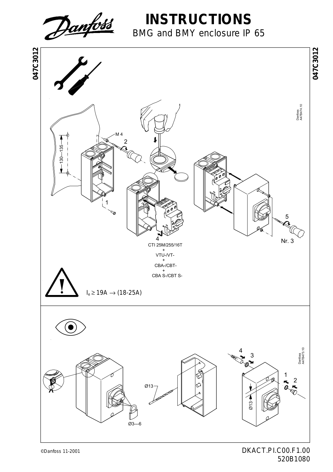 Danfoss BMG, BMY Installation guide