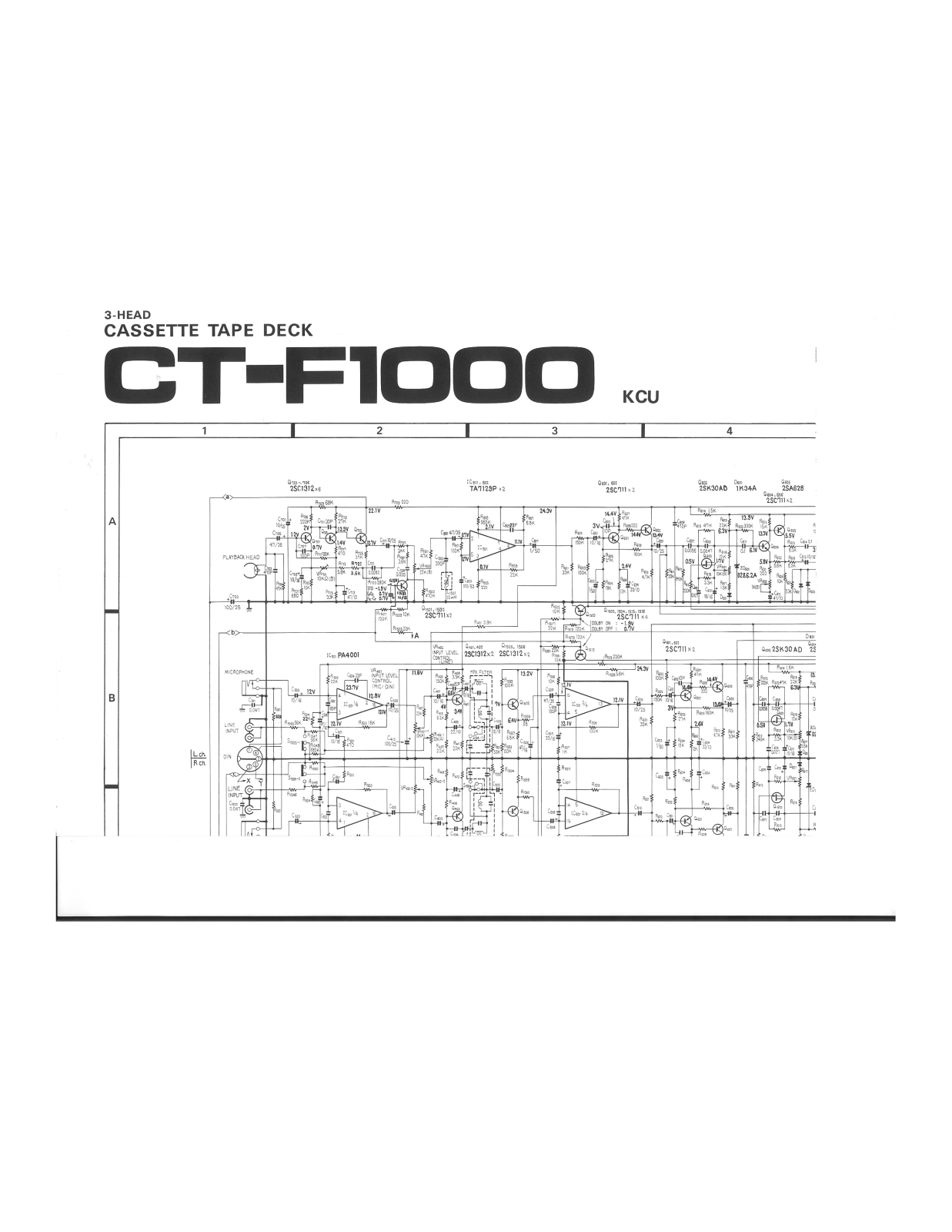 Pioneer CTF-1000 Schematic