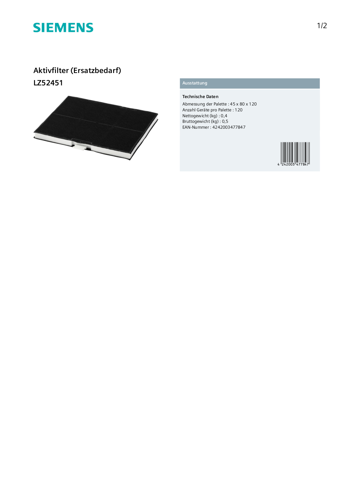 Siemens LZ52451 User Manual