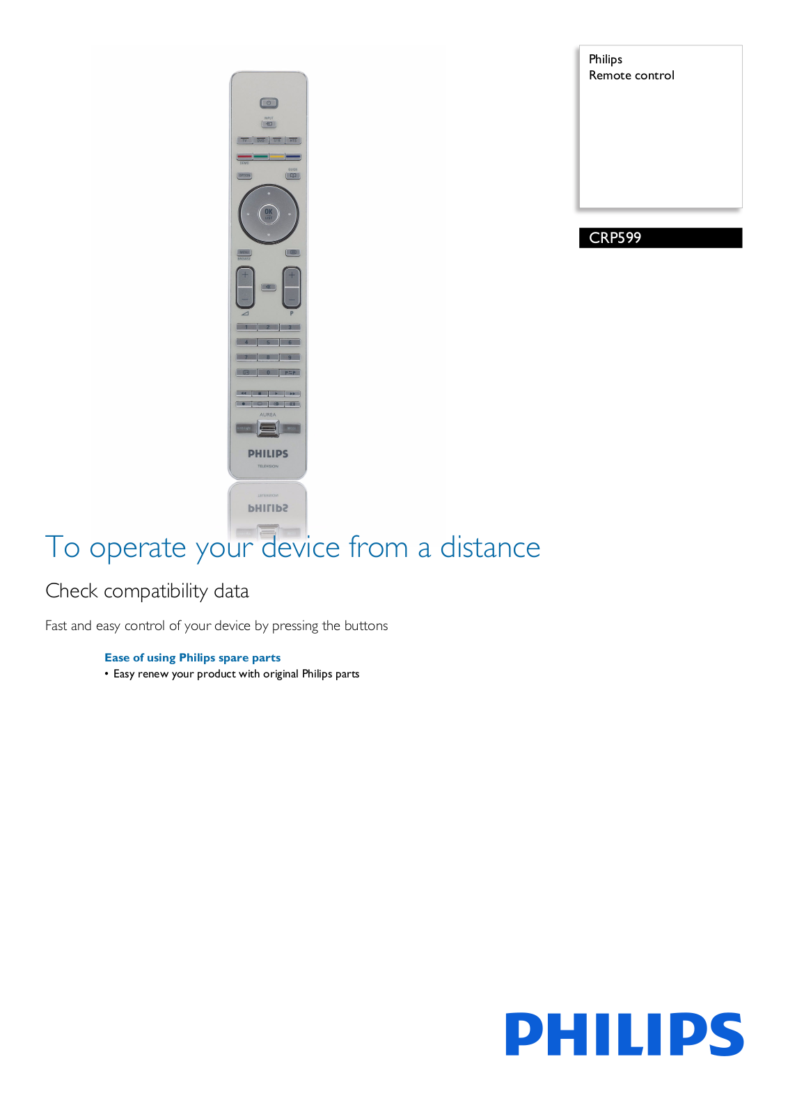 Philips CRP599/01 leaflet - ManualMachine.com