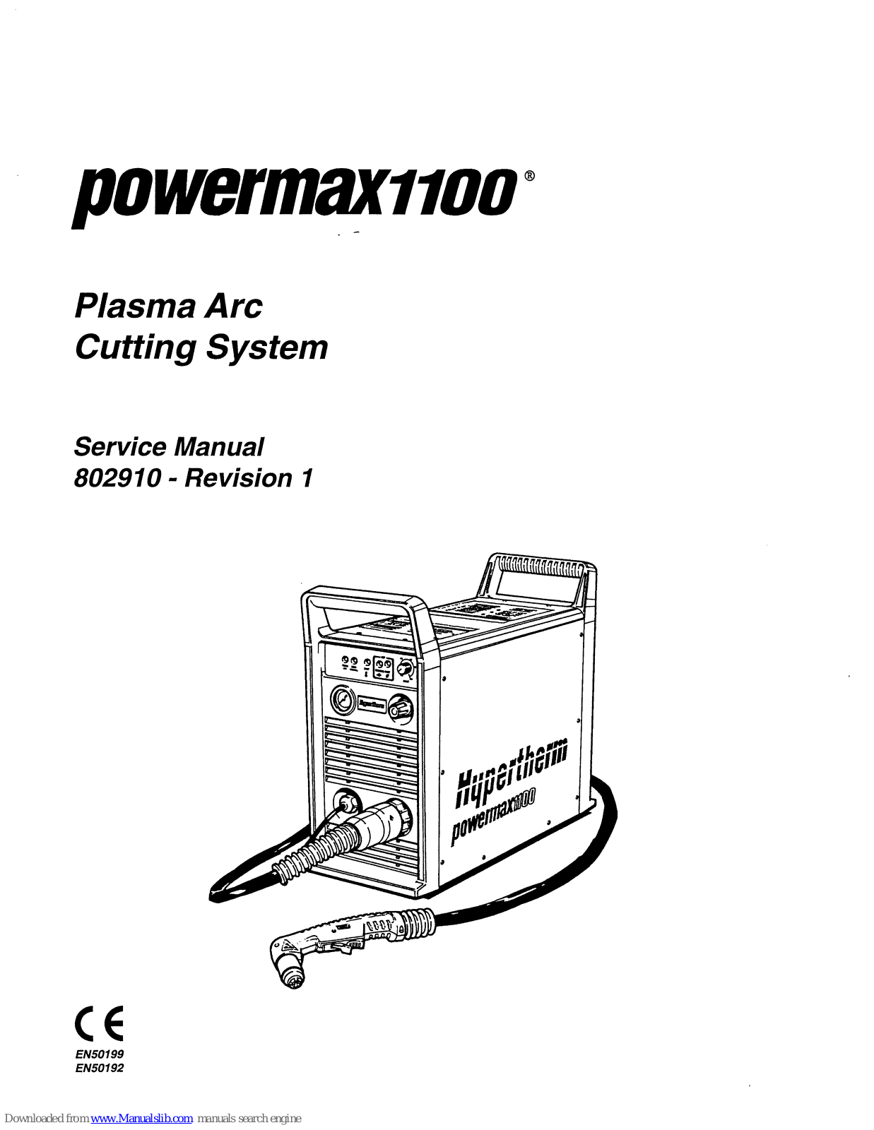 Hypertherm Powermax1100 Srevice Manual