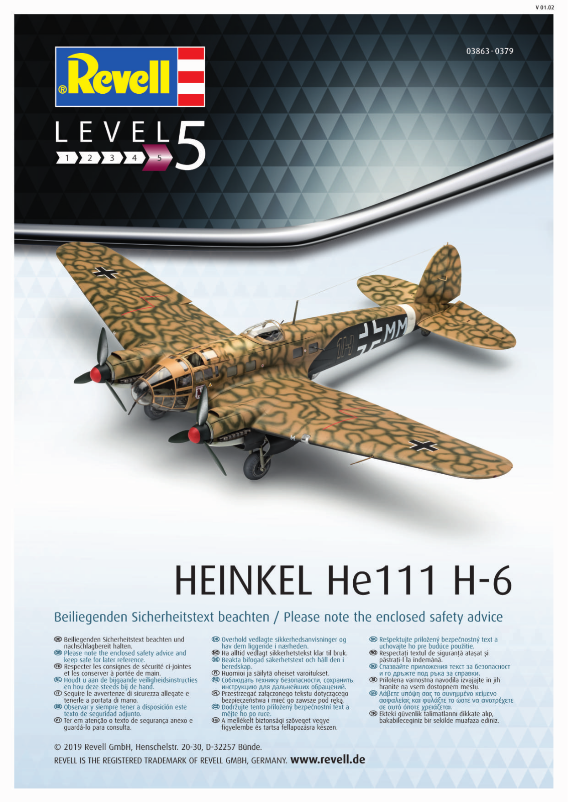 Revell Heinkel He111 H-6 Service Manual