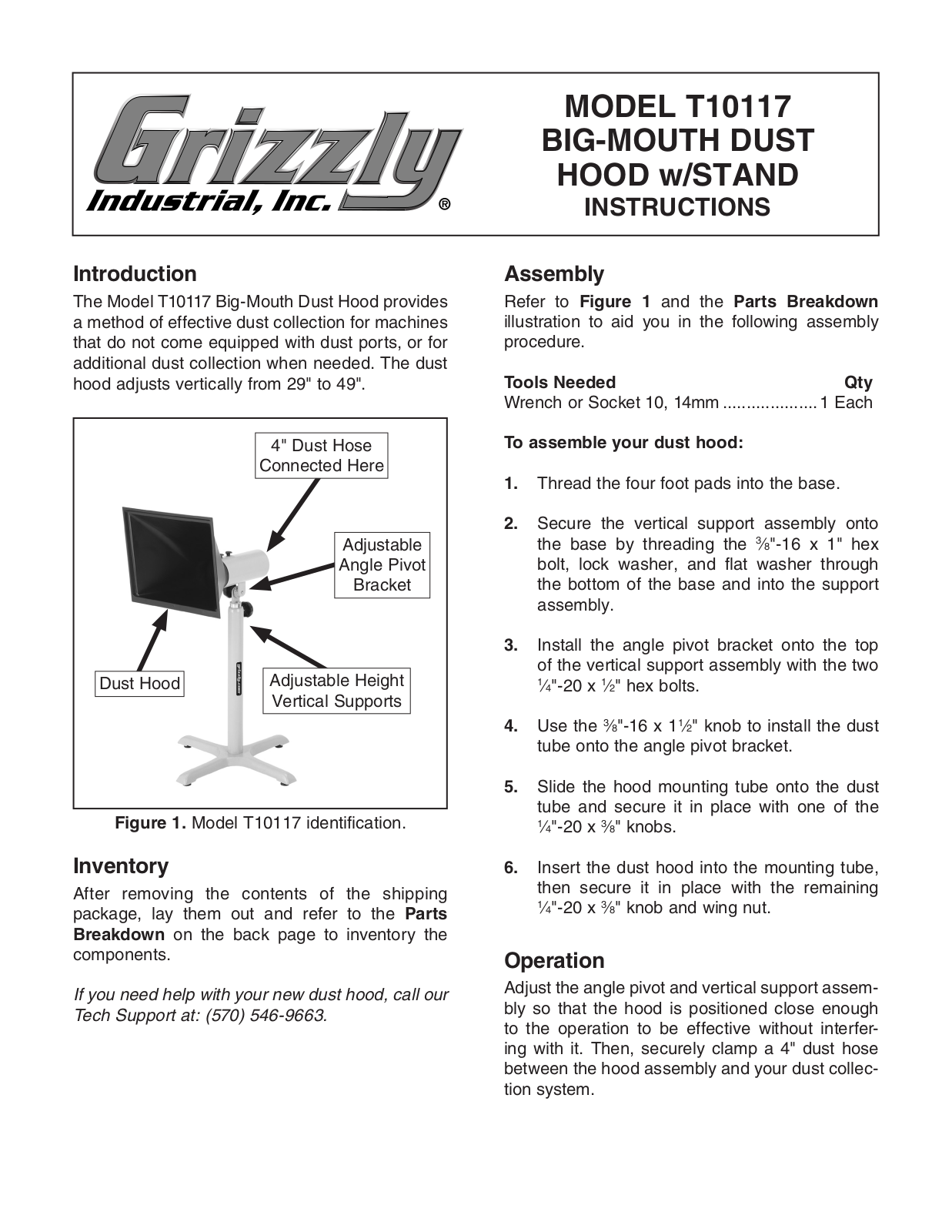 Grizzly T10117 User Manual 2